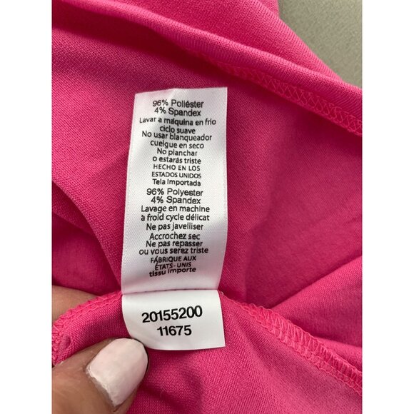 Lularoe V Neck Short Sleeve T Short Womens Small Pink Polyester Blend Casual Tee - Picture 6 of 7
